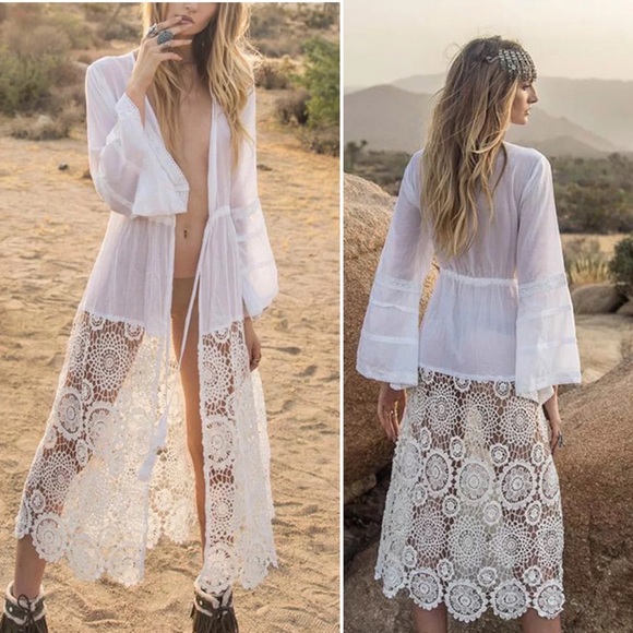 New! HOST PICK 🌸Gorgeous bohemian cover up dress - Picture 3 of 4